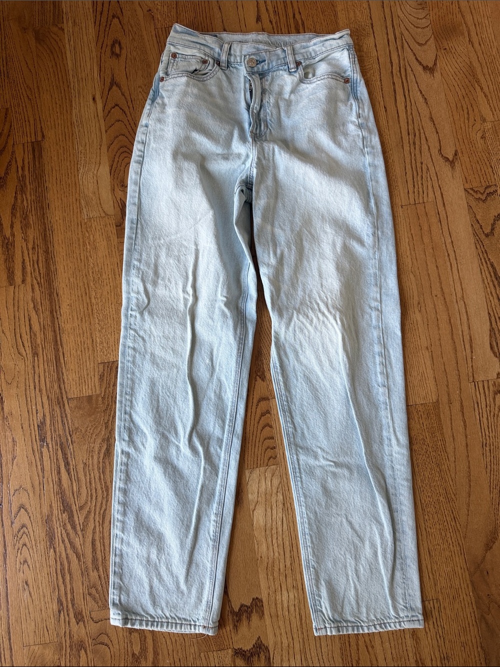 American Eagle Outfitters Light Blue Straight Leg Jeans